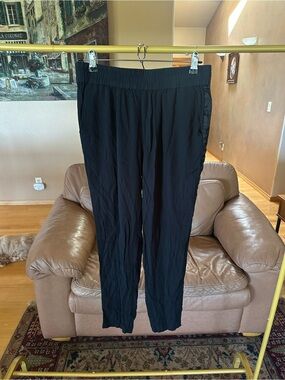 Rebecca Taylor black silk accent pants Size 6